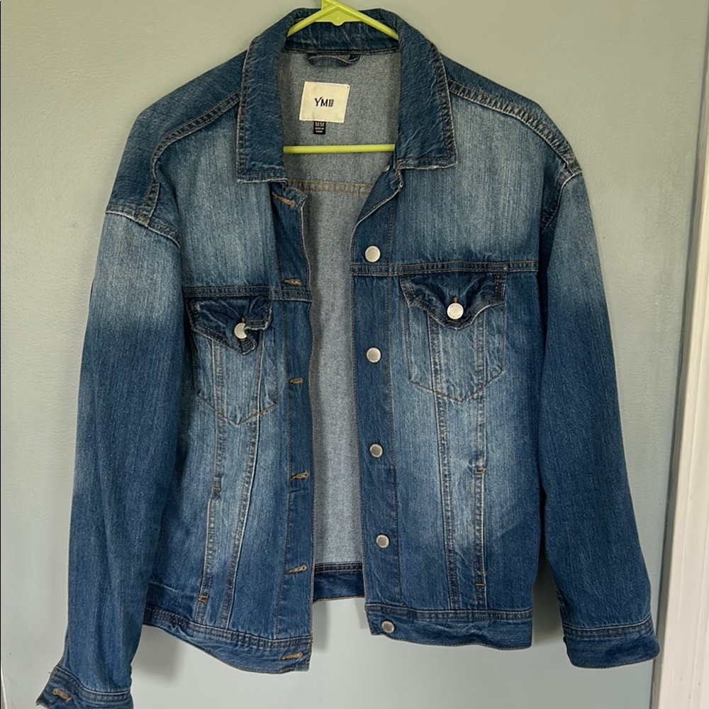 YMI Blue Denim Jean Jacket with Faded Finish